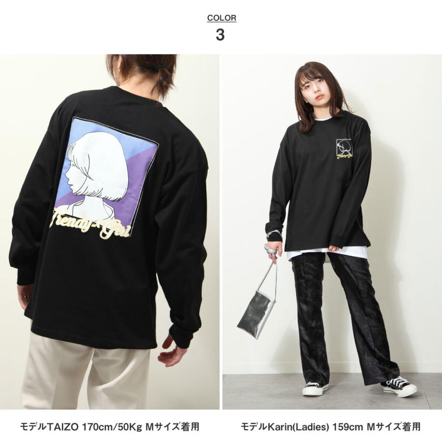 Tシャツ メンズ ロンt カットソー 長袖tシャツ バックイラスト バックプリント エモい ファッション Zip 通販 Yahoo ショッピング