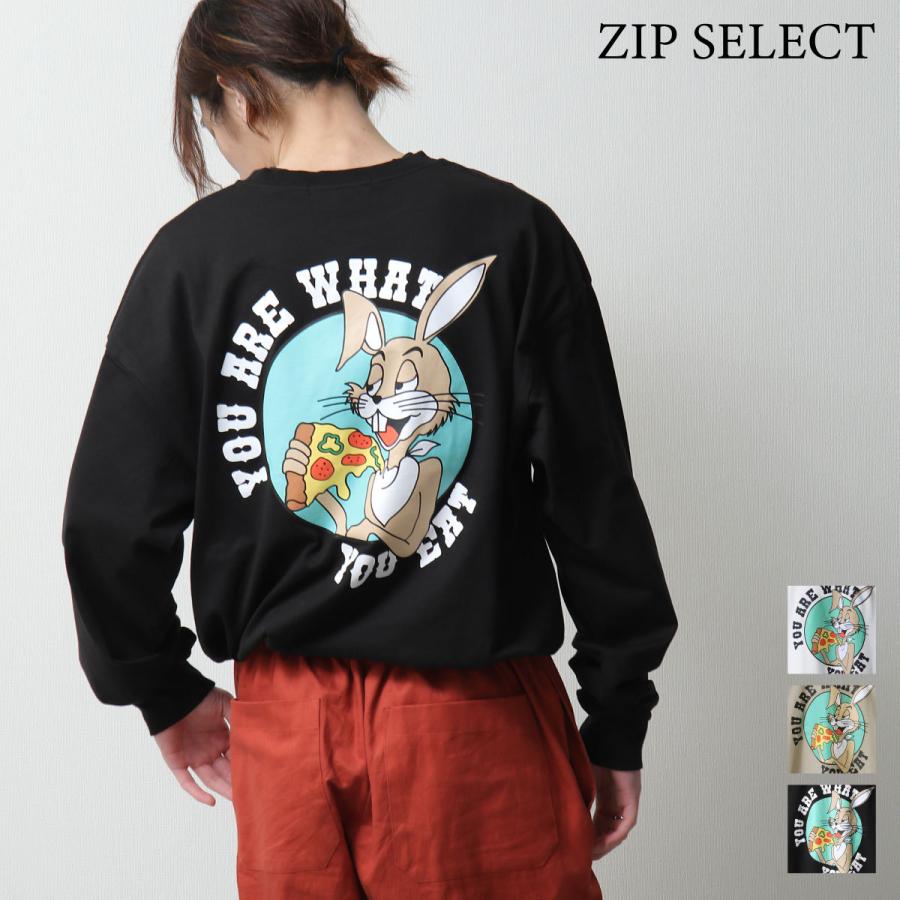 Tシャツ メンズ ロンt ビッグシルエット バックイラスト バックプリント Bigロンt ファッション Zip 通販 Paypayモール