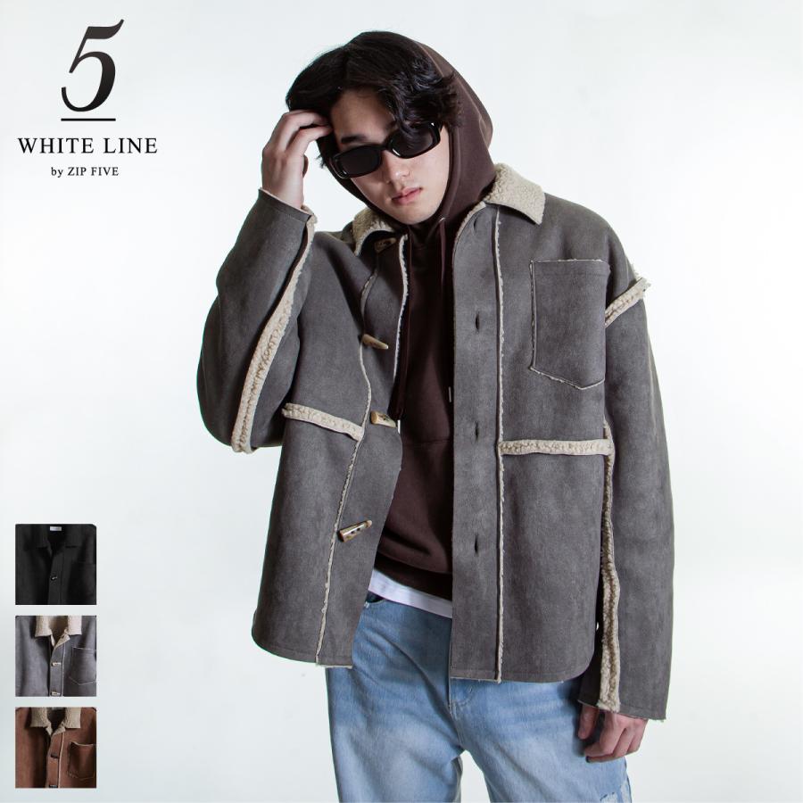 ジャケット メンズ ZIPFIVE WHITELINE アウター ムートン ジャケット メンズ ZIPFIVE WHITELINE アウター ムートン
