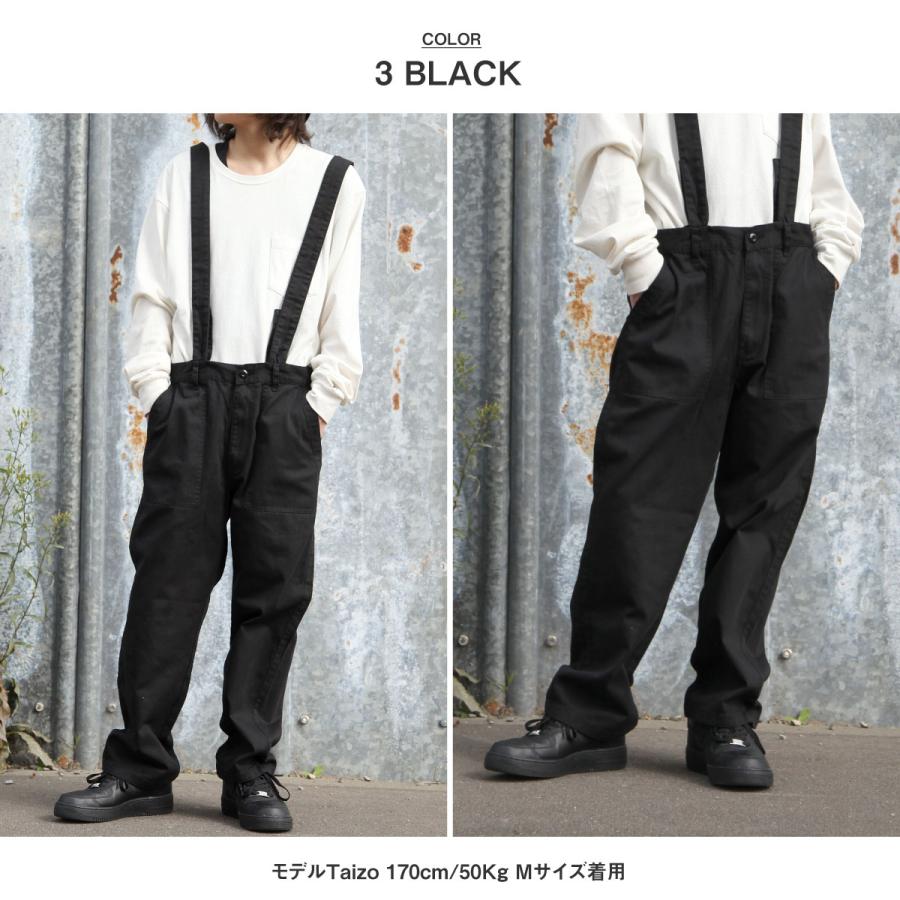 ワークパンツ メンズ ベイカーパンツ ワイドパンツ サスペンダー付き コットンツイル 無地 0643 0643 Zip 通販 Yahoo ショッピング
