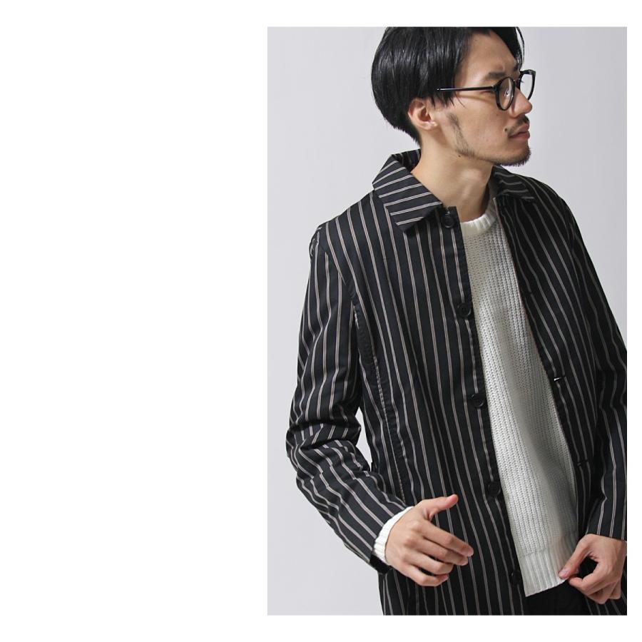 ルでも ジップファイブ 無地 ストライプ スーツ地 Br1008 Zip 通販 Paypayモール ステンカラーコート メンズ スプリング コート Aライン バルカラーコート アウター コート ロング丈 きめのシル