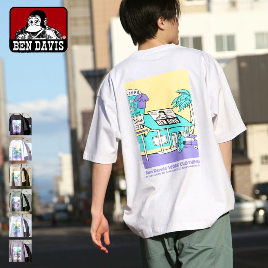 Tシャツ メンズ カットソー 半袖 半袖tシャツ ビッグシルエット イラストプリント オーバーサイズ ベンデイビス ファッション C C Zip 通販 Yahoo ショッピング