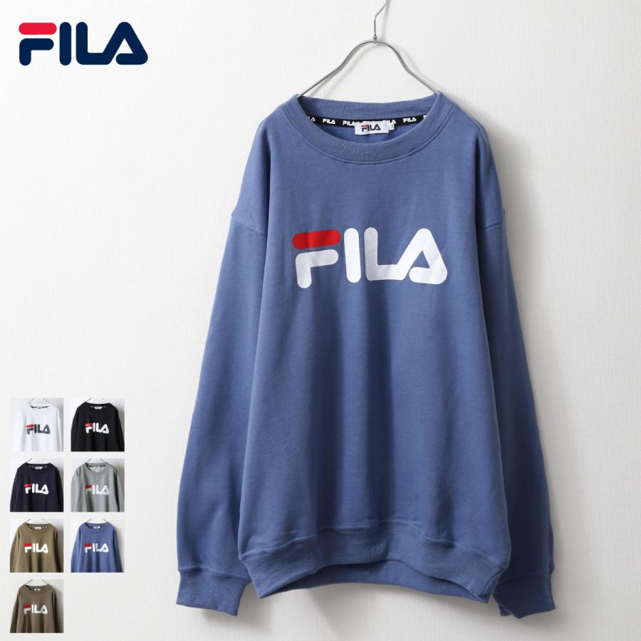 FILA トレーナー メンズ スウェット スエット クルーネック 長袖 ロゴ