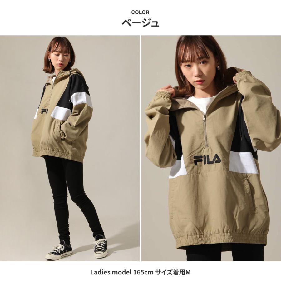 FILA アノラック メンズ ナイロンジャケット ジャケット ブルゾン プルオーバー ハーフジップ ナイロン 切替 秋 秋服 (fh7634)｜zip｜13