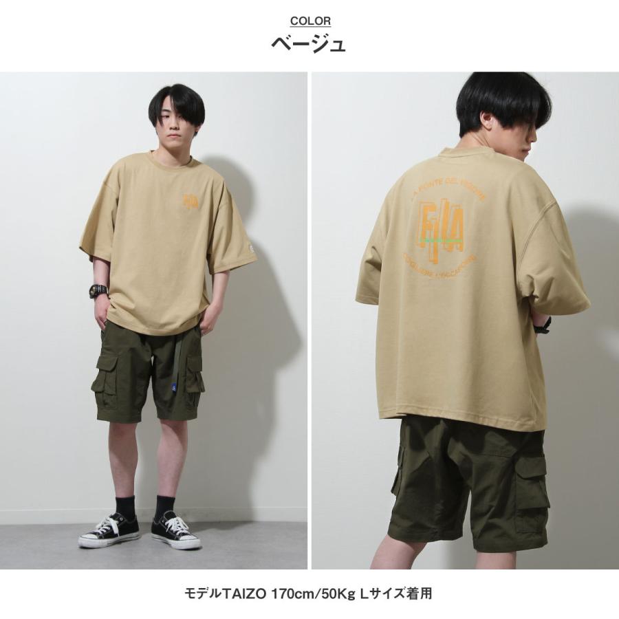 Tシャツ メンズ カットソー 半袖 半袖Tシャツ バックプリント ロゴプリント ビッグシルエット ユニセックス フィラ ファッション (fh7889)＃｜zip｜16