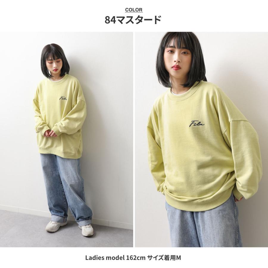 FILA トレーナー メンズ スウェット 裏毛 ロゴ刺繍 ワンポイント FILA トレーナー メンズ スウェット 裏毛 ロゴ刺繍 ワンポイント