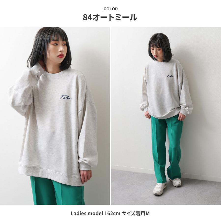 FILA トレーナー メンズ スウェット 裏毛 ロゴ刺繍 ワンポイント FILA トレーナー メンズ スウェット 裏毛 ロゴ刺繍 ワンポイント