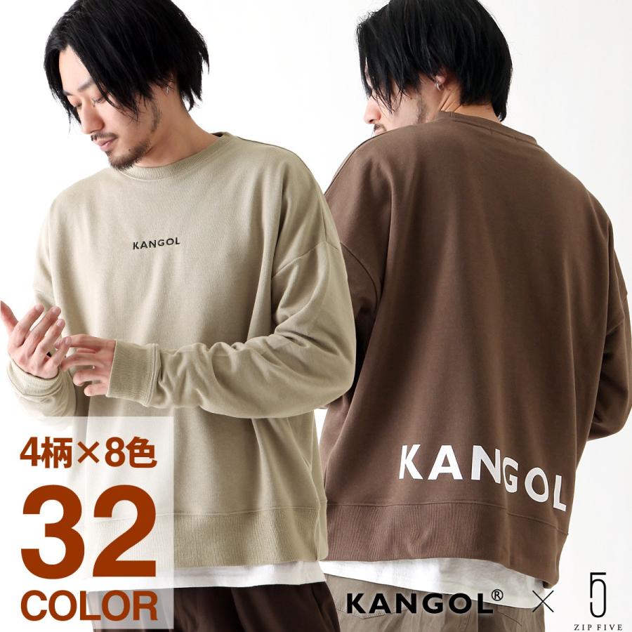 KANGOL トレーナー メンズ スウェット スエット ビッグシルエット クルーネック ロゴ ワンポイント ストリート カンゴール (kgaf-0029)｜zip