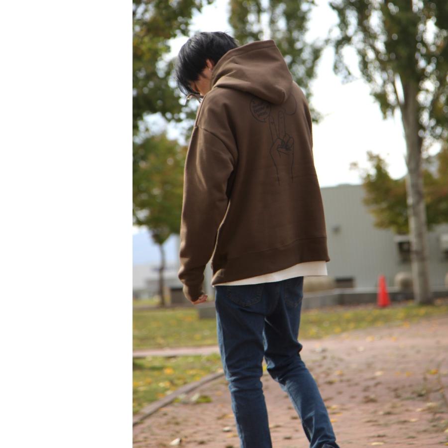 Mark Gonzales パーカー メンズ プルオーバーパーカー ルーズシルエット ビッグシルエット 秋 秋服 (mg-0031)｜zip｜33