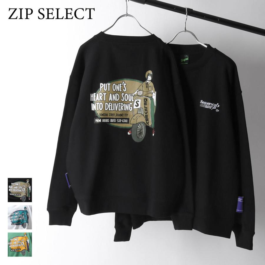 トレーナー メンズ スウェット スエット クルーネック 裏毛 バックイラスト バックプリント ファッション T Zip 通販 Paypayモール