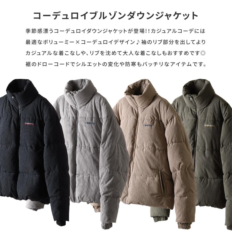 ZIP FIVE ジャケット メンズ コーデュロイ ダウンジャケット ZIP FIVE ジャケット メンズ コーデュロイ ダウンジャケット
