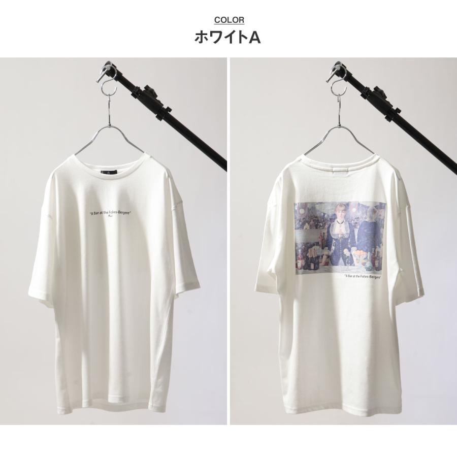 Tシャツ メンズ おしゃれ 半袖 カットソー Tee バックプリント プリント 絵画Tシャツ クルーネック (zp162127) ＃｜zip｜17