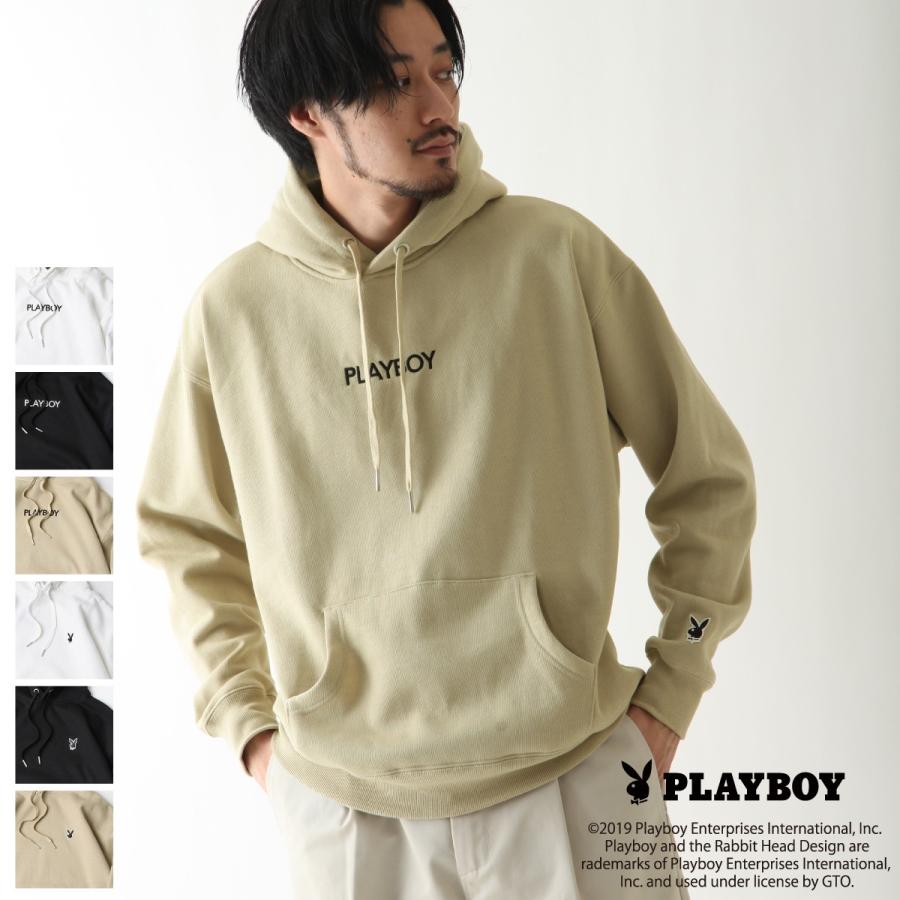 プルオーバーパーカー メンズ パーカー プルオーバー スウェット ヘビーウェイト ロゴ ワンポイント ビッグシルエット Playboy Zp Zip 通販 Paypayモール