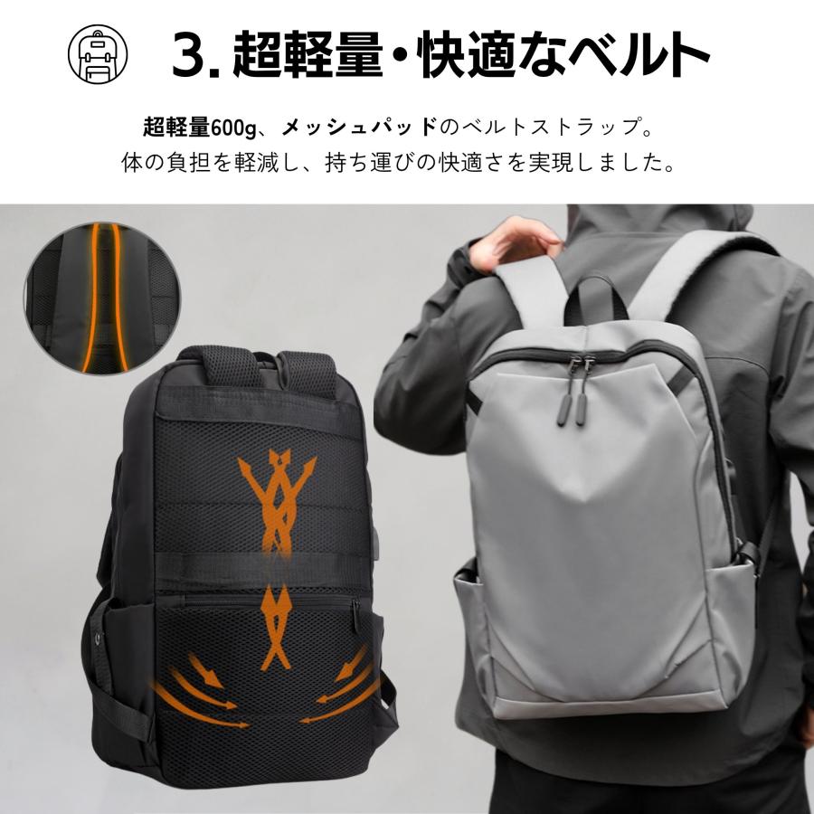 リュック メンズ ビジネスリュック リュックサック レディース 薄型 デイパック バックパック 軽量 通勤 通学 |  | 11