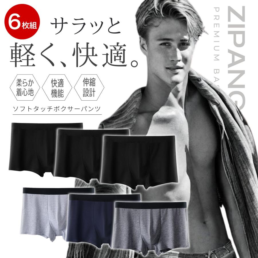 ボクサーパンツ メンズ メンズ下着 パンツメンズ下着 6枚 ボクサーブリーフ ローライズ 男性用下着 | 