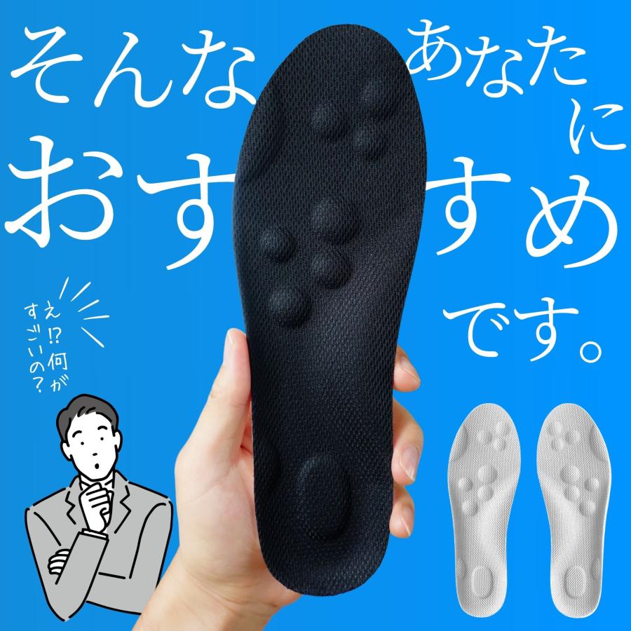 インソール 衝撃吸収 中敷き 疲れない スポーツ 足底筋膜炎 外反母趾