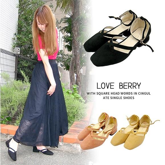 パンプス 靴 シューズ レディース ローヒール 細 バック ストラップ クロス エックス トーナル セパレート サイド オープン パンプス 安定 Ys 大人の韓国ファッション Loveberry 通販 Yahoo ショッピング