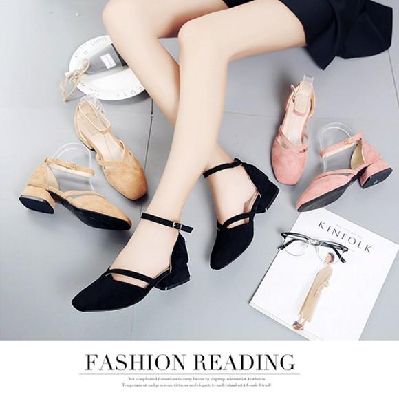パンプス 靴 シューズ レディース ローヒール 細 バック ストラップ クロス エックス トーナル セパレート サイド オープン パンプス 安定 Ys 大人の韓国ファッション Loveberry 通販 Yahoo ショッピング