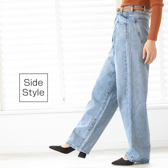 バギーパンツ レディース デニムパンツ パンツ カジュアル デニム バギー デニム素材 Ys 大人の韓国ファッション Loveberry 通販 Yahoo ショッピング