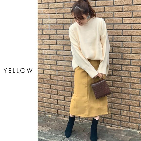 レディース スカート マキシ丈スカート ロングスカート スリット 無地 シンプル ブラック カーキ イエロー 黒 裏地 美脚 美ライン 着痩せ きれいめ おしやれ 秋 Ys 大人の韓国ファッション Loveberry 通販 Yahoo ショッピング