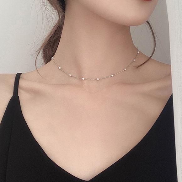 アクセサリー ネックレス パール チョーカー 韓国 パールネックレス 大人かわいい 韓国ファッション ホワイト ゴールド シルバー Ys 大人の韓国ファッション Loveberry 通販 Yahoo ショッピング