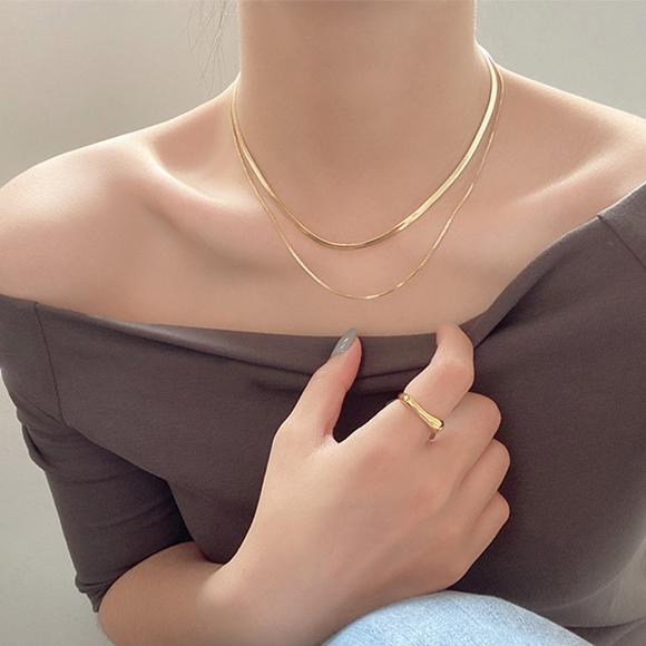 高品質.18 K金のネックレス二重鎖骨チェーン10 きょうの特売】18 K金のネックレス二重鎖骨チェーン