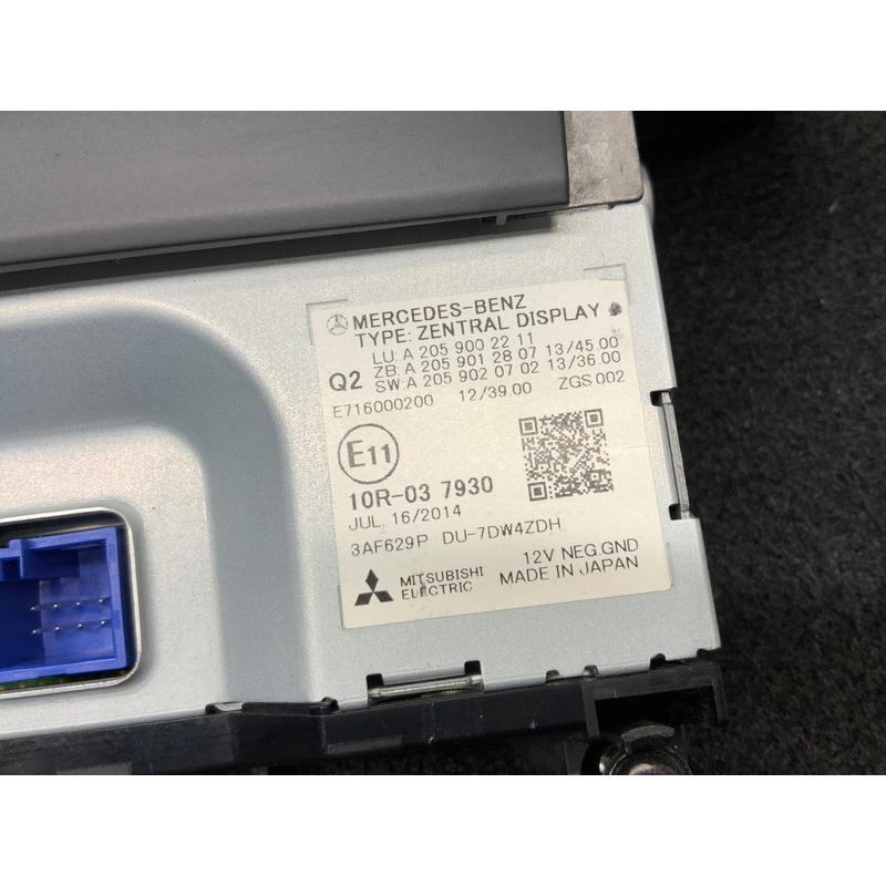 ベンツ　MB148 W205 C200T AV 純正 ナビ/マルチ モニター/ MB148 W205 C200T AV 純正 ナビ/マルチ モニター/ディスプレイ ◇A 205