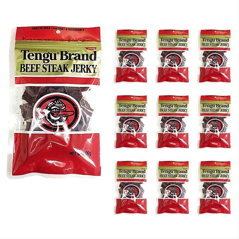 テング ビーフジャーキー レギュラー 100g 10袋セット 天狗 おつまみ 以上節約 国産品