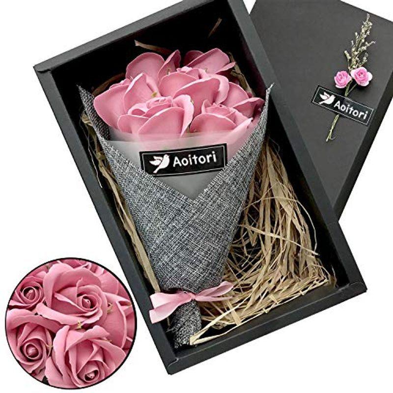 21年レディースファッション福袋特集 Aoitori ソープフラワー フラワーデコレーション ピンクバラ Cisama Sc Gov Br