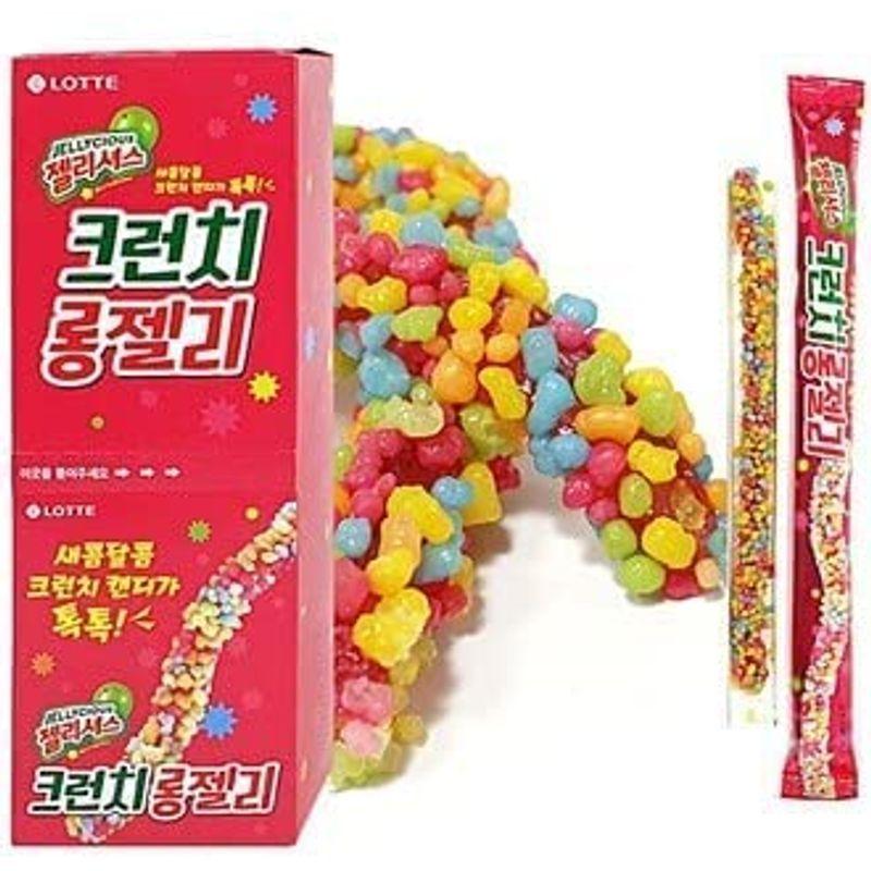 ロンググミ 韓国 リーベリーロープキャンディ クランチゼーリ29ｇ10個セット 受注生産品 格安SALEスタート