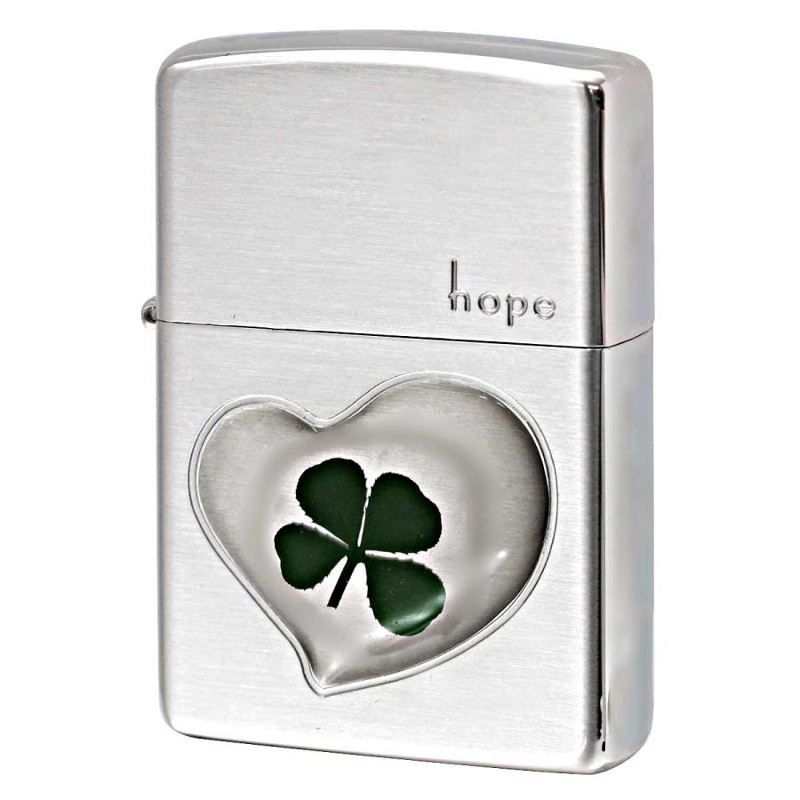 Zippo ジッポ ジッポー ライター 本物四つ葉のクローバー シルバー