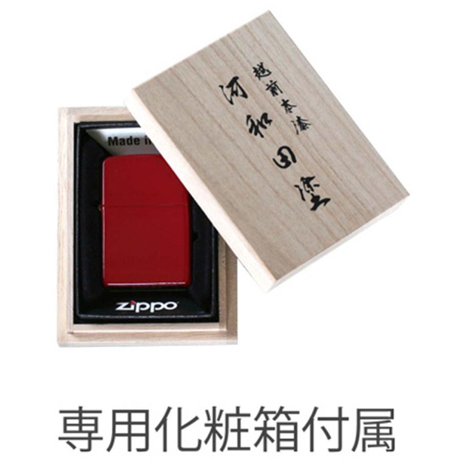Zippo ジッポライター 越前本漆 河和田塗 漆塗り レッド 赤_2