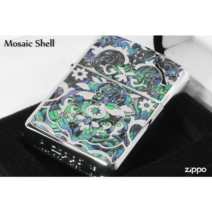 シェル Zippo ジッポライター アーマー 貝 花 インレイ 象嵌 シェル Zippo ジッポライター アーマー 貝 花 インレイ 象嵌