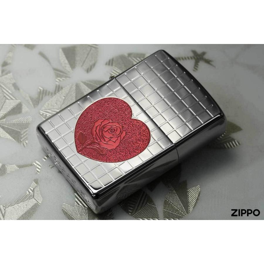 ZIPPO（ジッポー） ジッポライター ハート 薔薇 チタニューム 