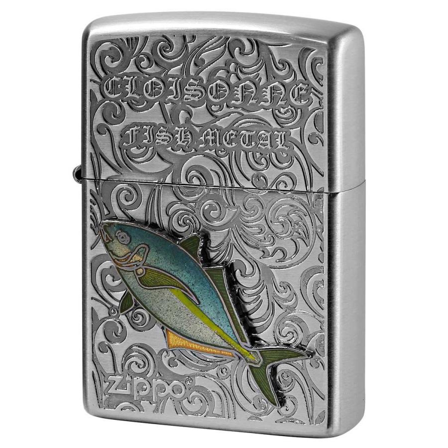 ZIPPO（ジッポー） ジッポライター 縞鯵 シマアジ ヴィンテージ 七宝