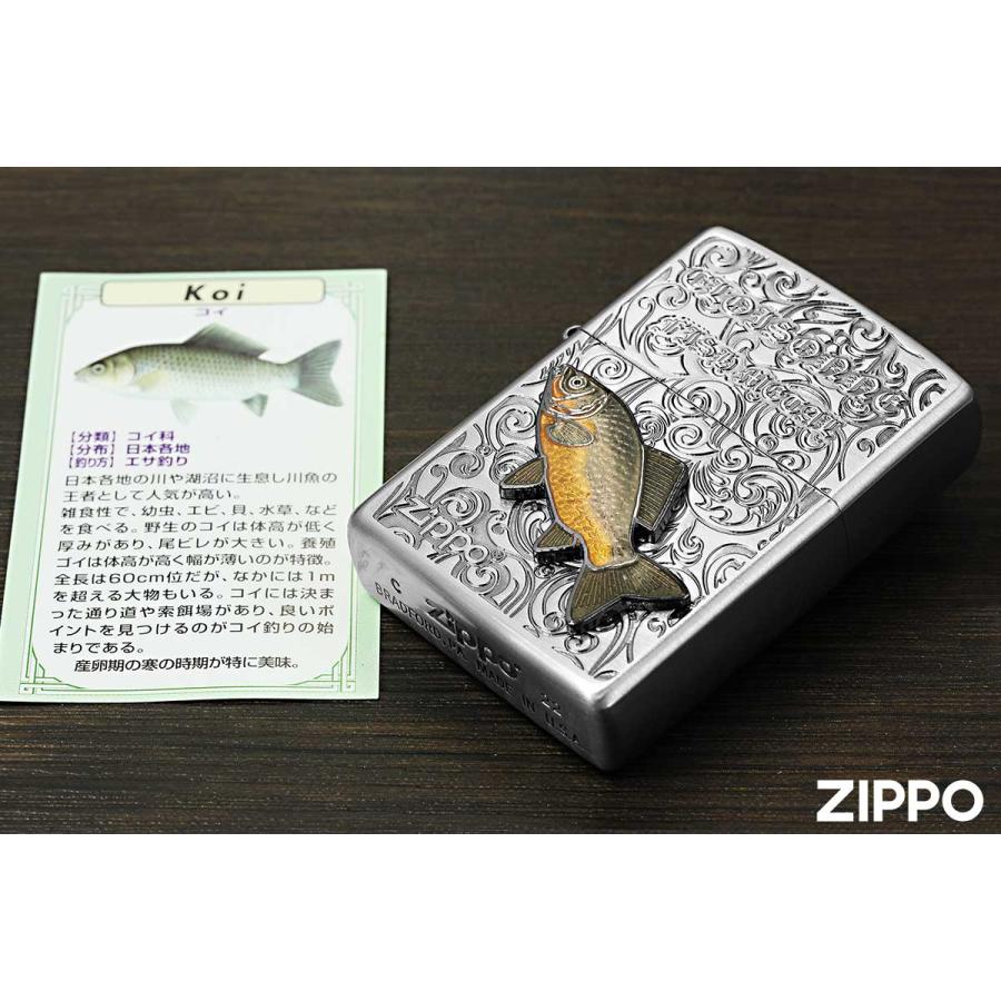 ZIPPO（ジッポー） ジッポライター 鯉 コイ ヴィンテージ 七宝メタル