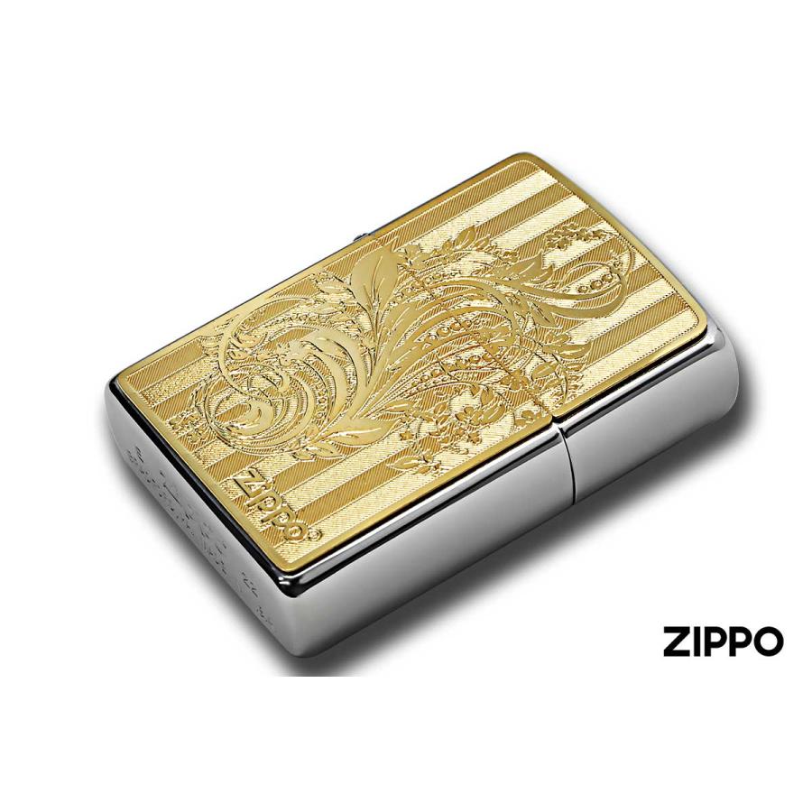 Zippo ジッポライター 200 Metal Gold Plate 真鍮板メタル ゴールドプレート 2MP-アラベスクB GP メール便可｜zippo-flamingo｜03