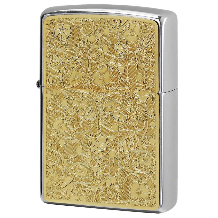 ZIPPO Zippo ジッポライター アラベスク 唐草 ＃200 ゴールドプレート 