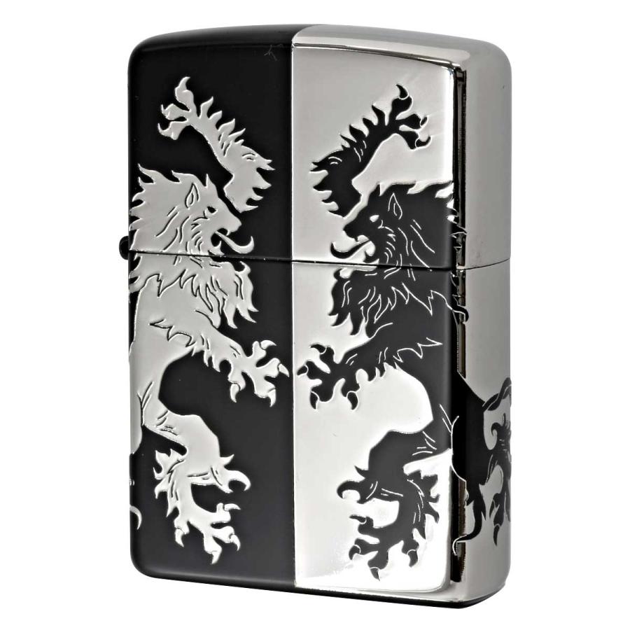 Zippo ジッポライター Monotone LION 2BKS-LIHF メール便可