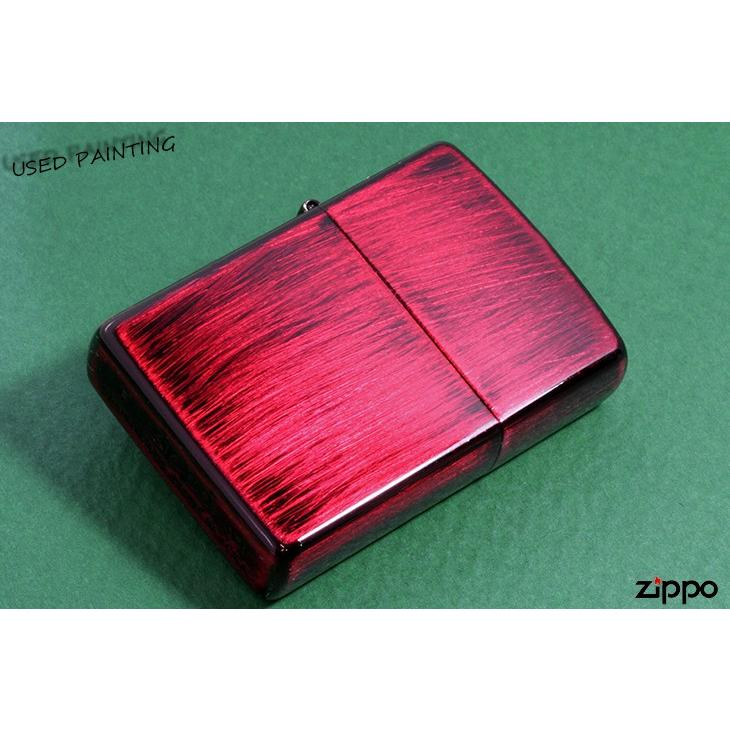 Zippo ジッポライター USED PAINTING ユーズドペインティング 2UD-RED メール便可｜zippo-flamingo｜03