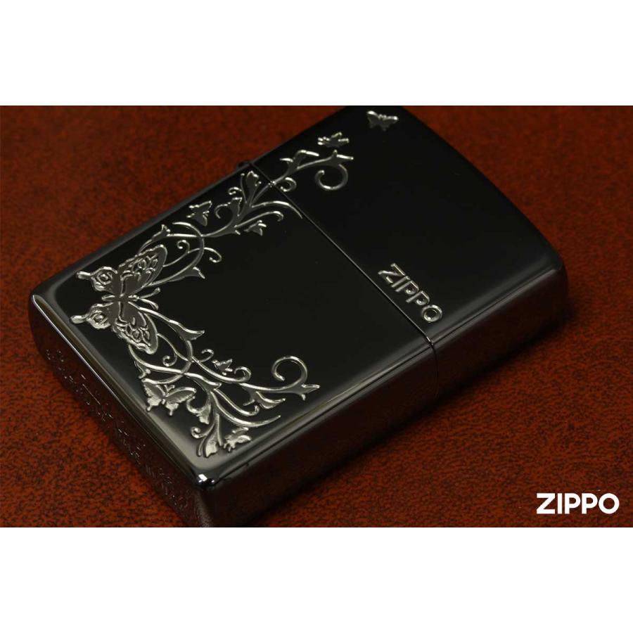 Zippo ジッポライター BUTTERFLY DESIGN バタフライ デザイン 2BKS-BUT メール便可｜zippo-flamingo｜03