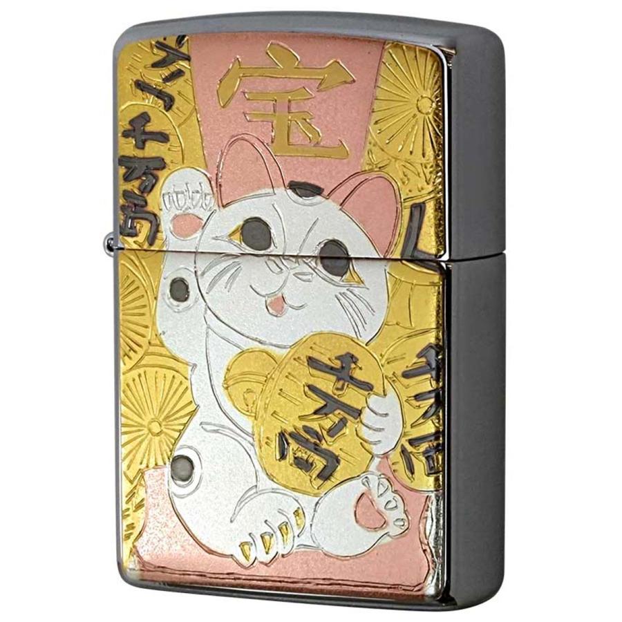Zippo ジッポライター 電鋳板 招き猫 メール便可 : pen453 : Zippo専門 