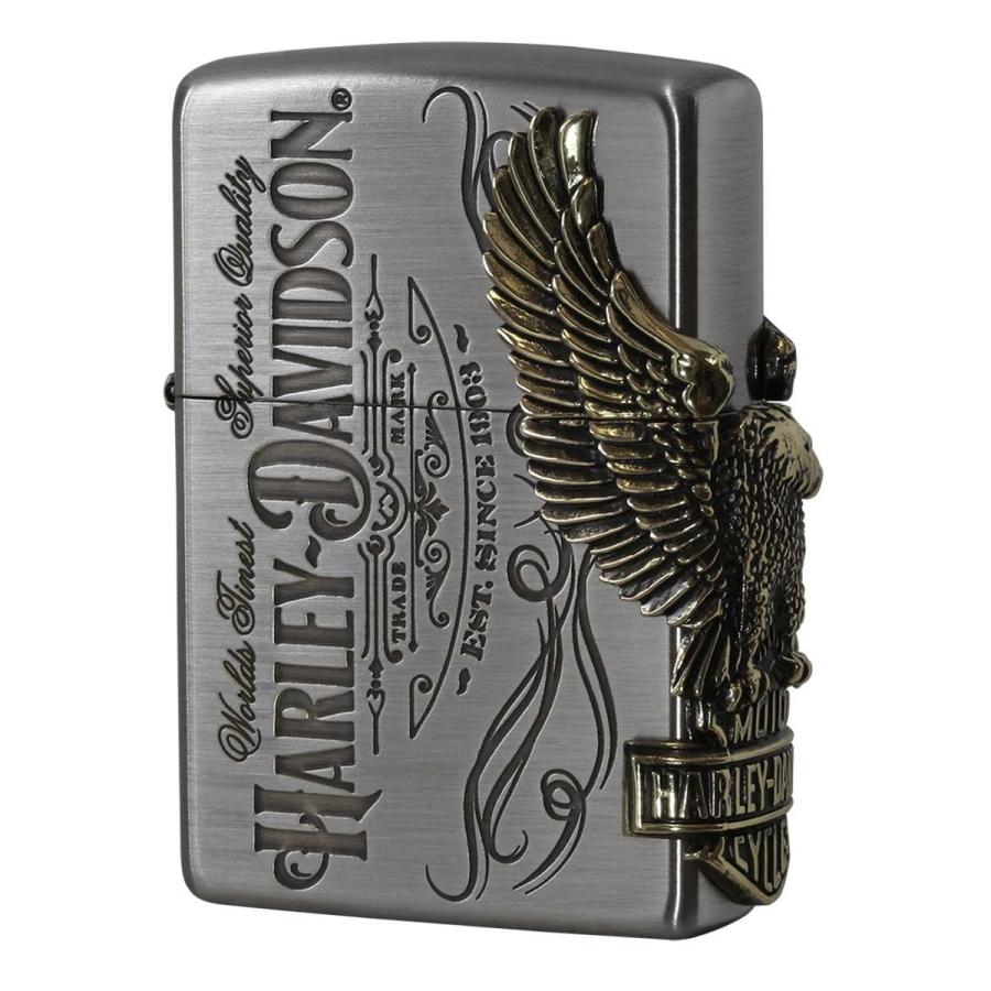 Zippo ジッポライター JAPAN 2018 NEW MODEL Harley Davidson ハーレーダビッドソン サイドメタル HDP-75｜zippo-flamingo