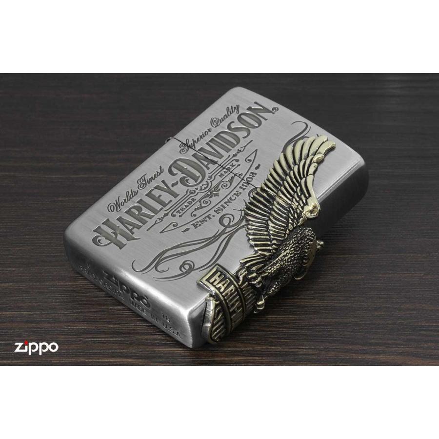 Zippo ジッポライター JAPAN 2018 NEW MODEL Harley Davidson ハーレーダビッドソン サイドメタル HDP-75｜zippo-flamingo｜03