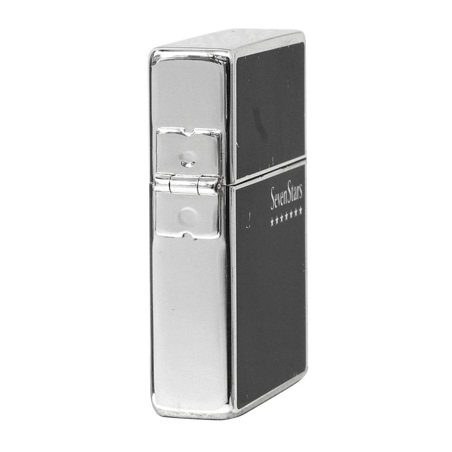 絶版/ヴィンテージ Zippo ジッポー 中古 2012年製造1935レプリカ 艶黒 Seven Stars セブンスター [B]使用感ありやや傷汚れあり｜zippo-flamingo｜03