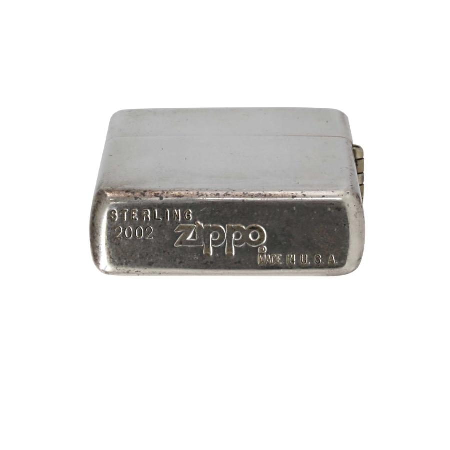 Zippo　純銀　ジッポーライター　2002年　スターリングシルバー　ビンテージ ZIPPO 絶版/ヴィンテージ Zippo ジッポー 中古 2002年製造純銀