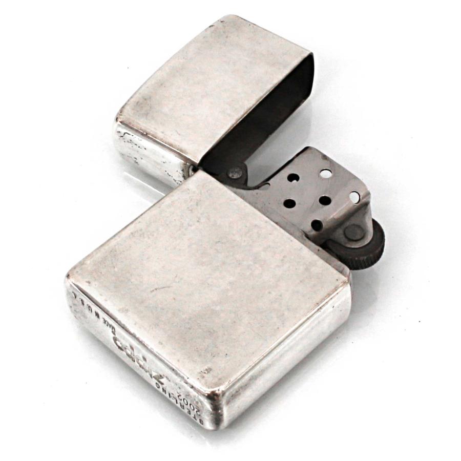 ZIPPO 絶版/ヴィンテージ Zippo ジッポー 中古 2002年製造純銀