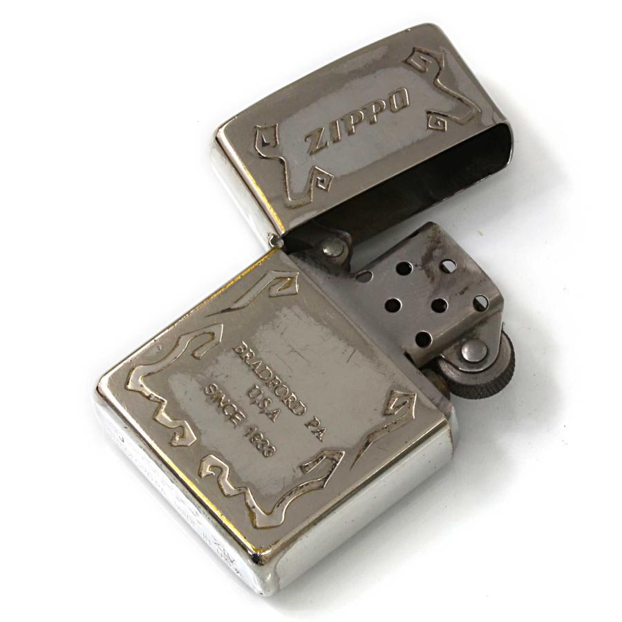 ZIPPO（ジッポー） 絶版/ヴィンテージ 中古 1998年製造幾何学蔦模様