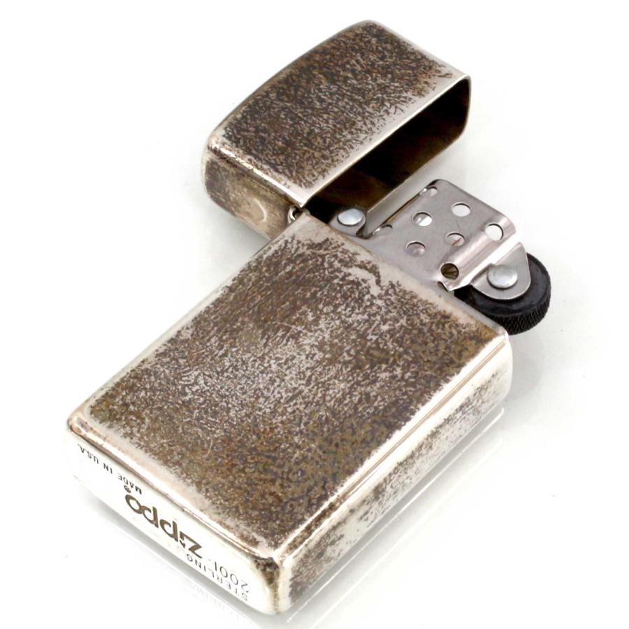 ZIPPO（ジッポー） 絶版/ヴィンテージ 中古 2001年製造純銀 スリム 