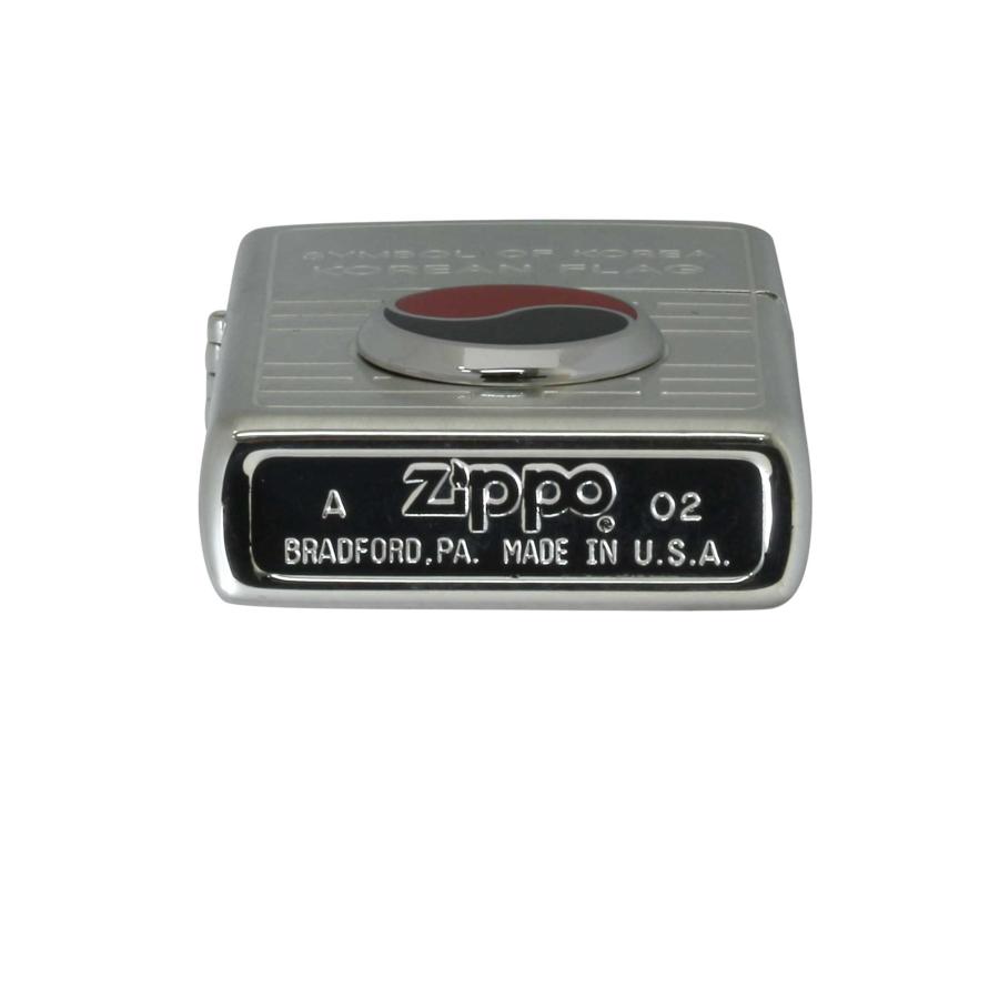 絶版/ヴィンテージ Zippo ジッポー 中古 2002年製造KOREAN FLAG Silver pl. [N]未使用・新品｜zippo-flamingo｜08